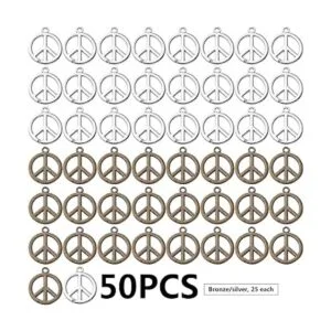 50 colgantes de símbolo de la paz de la vendimia de la paz_2