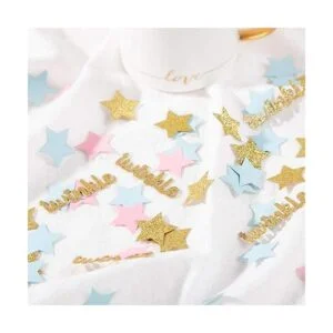Twinkle Star Confeti de papel con purpurina para baby_4