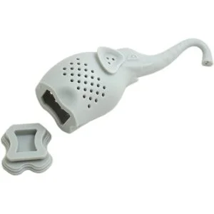 1 infusor de té de silicona creativo elefante colador de_4