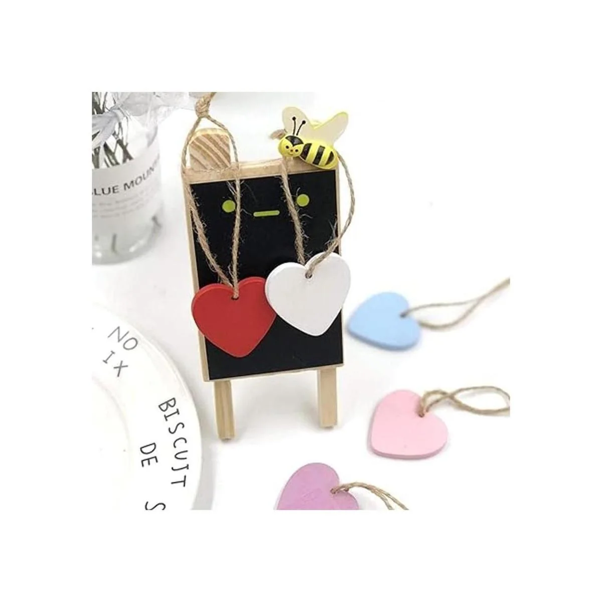 Creaides Mini corazón madera DIY manualidades recortes_5