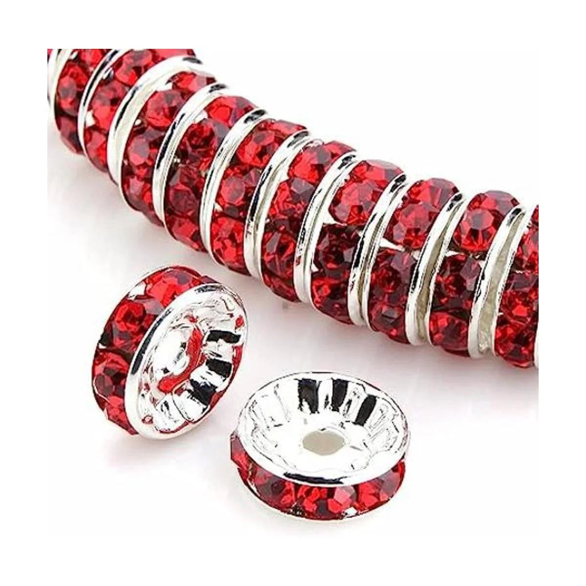 Weebee 100 cuentas espaciadoras Rondelle de cristal_1