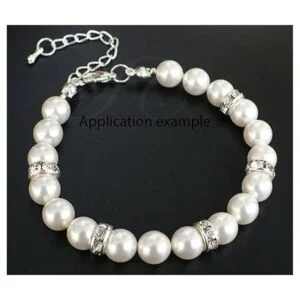 Weebee 100 cuentas espaciadoras Rondelle de cristal_3