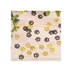 Ucity Confeti con estampado de patas con purpurina_2