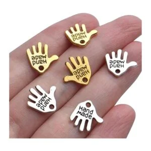 100 colgantes en forma de mano tibetana hechos a mano con_7