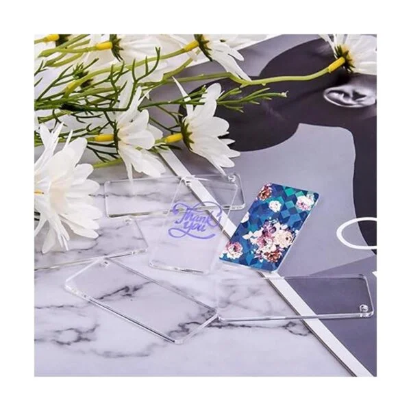 Duufin 30 piezas de adornos acrílicos rectangulares en_6
