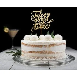 Tale As Old As Time Decoración para tartas de boda_2