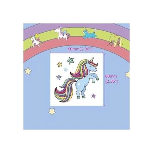 Fanoshon Regalo de tatuajes temporales de unicornio para_2