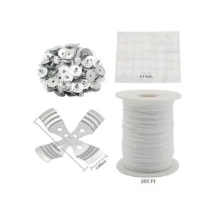 RAPUDA Rollo de mecha de vela carrete de mecha trenzada_2