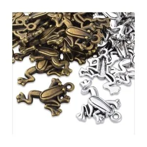 50pcs rana colgante encanto animal Charms colgantes rana_4