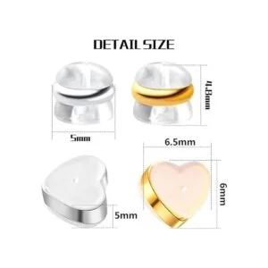 BronaGrand 40 aretes de silicona transparente aretes en_3