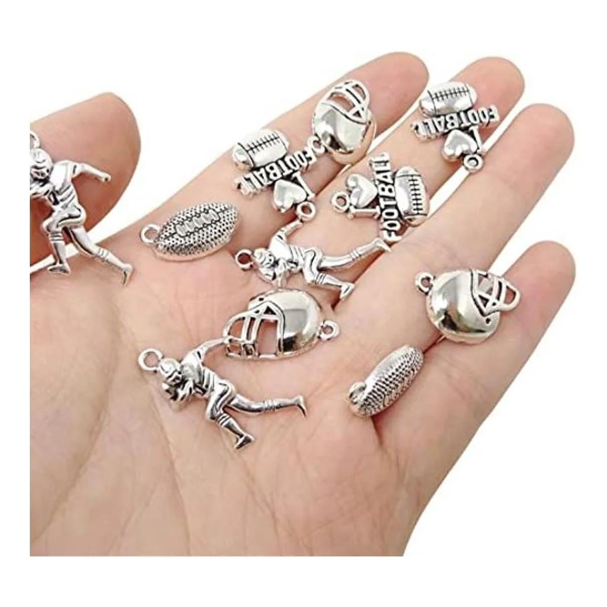 Honbay 80 abalorios deportivos de aleación con diseño de_1