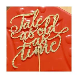 Tale As Old As Time Decoración para tartas de boda_5