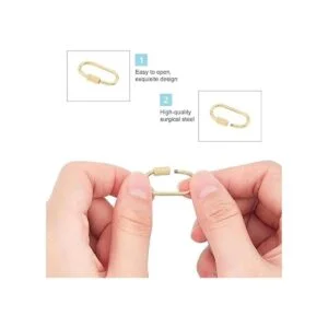 UNICRAFTALE 4 unids 2 colores ovalados cerradura clave_2