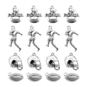 Honbay 80 abalorios deportivos de aleación con diseño de_3