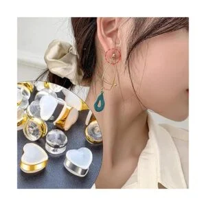 BronaGrand 40 aretes de silicona transparente aretes en_6