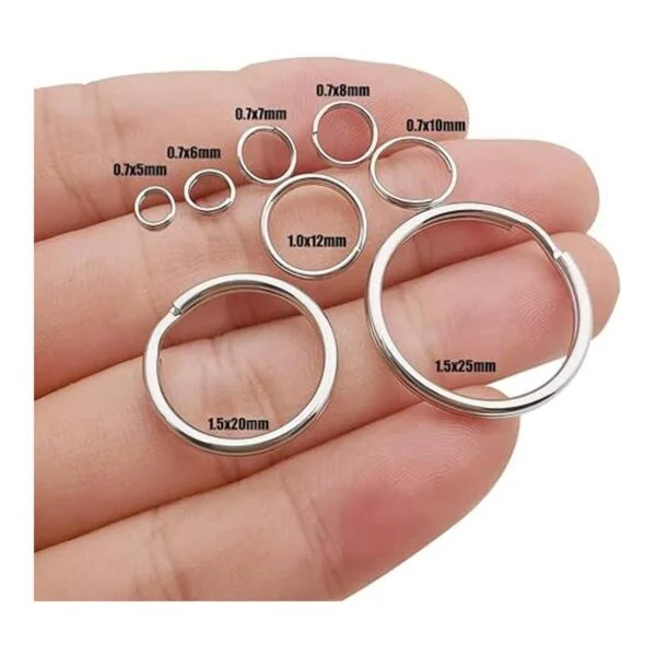 250 anillos divididos de acero inoxidable anillos de_4