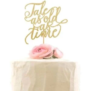 Tale As Old As Time Decoración para tartas de boda_1