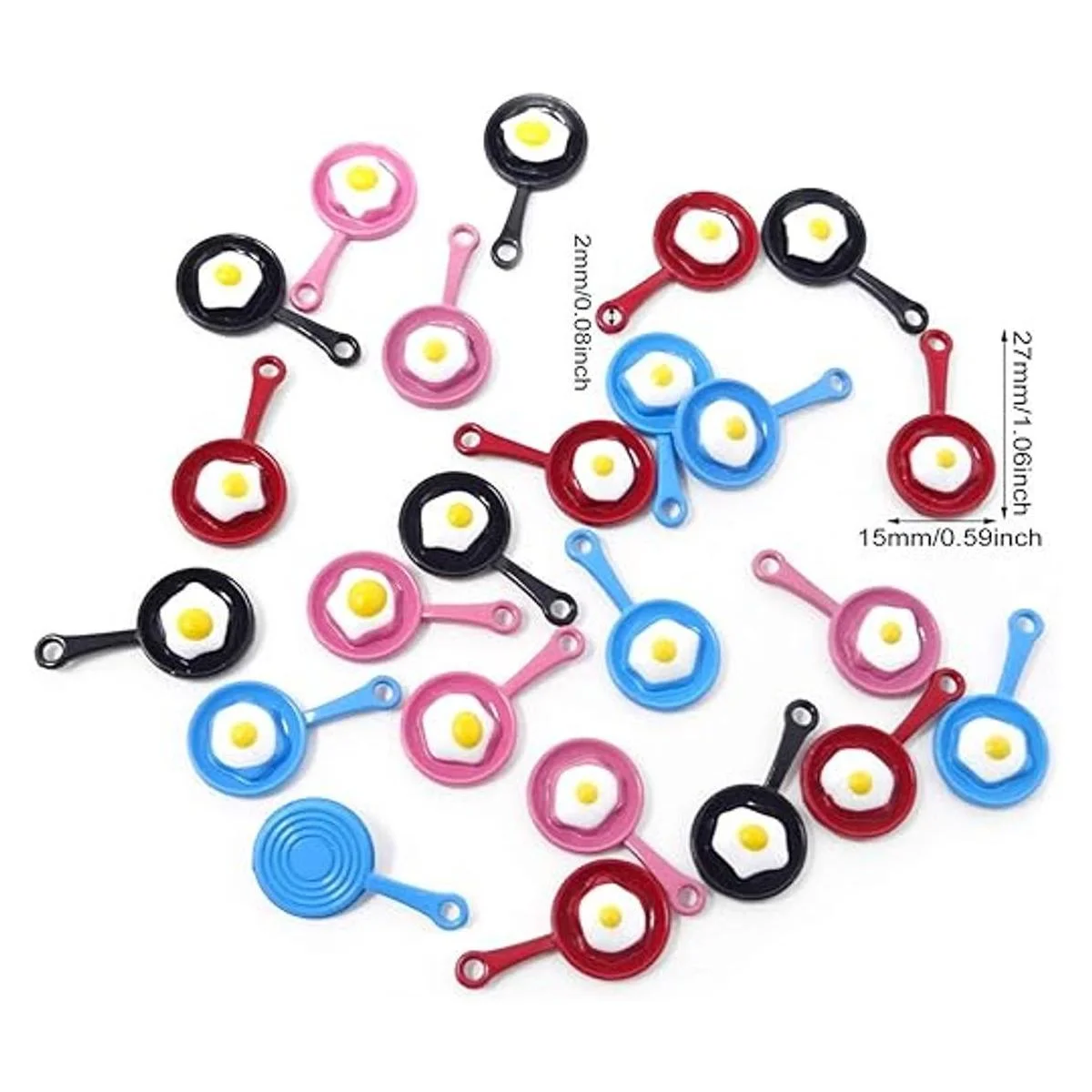 Honbay Juego de 24 colgantes para alimentos diseño de_2