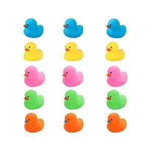 Juguetes de pato de baño 15 piezas coloridos mini patos_1