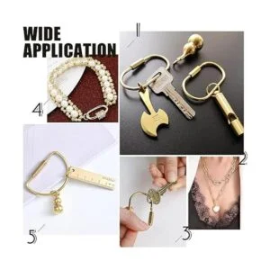 UNICRAFTALE 4 unids 2 colores ovalados cerradura clave_6