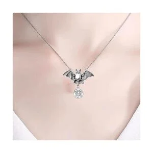 20 colgantes de murciélago de aleación de Halloween_6