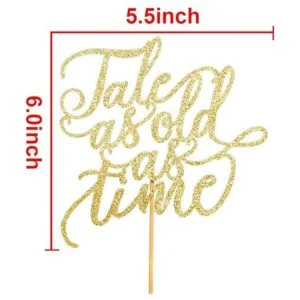 Tale As Old As Time Decoración para tartas de boda_4