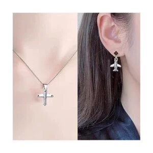 3.53 oz de plata antigua avión encantos de aleación avión_5