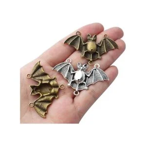 20 colgantes de murciélago de aleación de Halloween_7