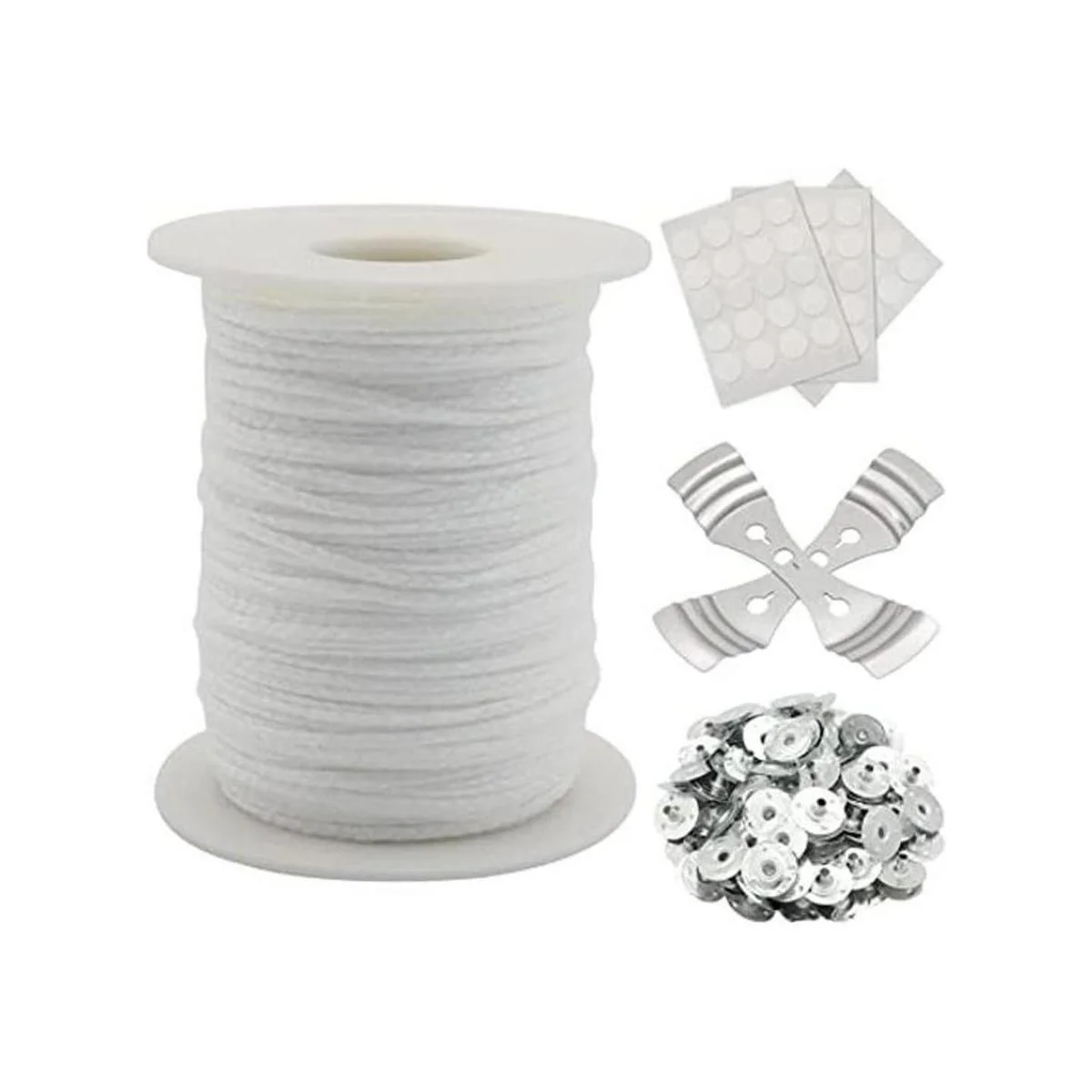 RAPUDA Rollo de mecha de vela carrete de mecha trenzada_1