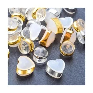 BronaGrand 40 aretes de silicona transparente aretes en_4