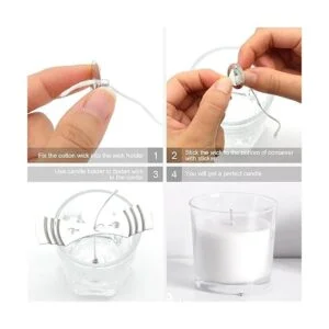 RAPUDA Rollo de mecha de vela carrete de mecha trenzada_4