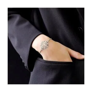 50pcs Conector de flores Encantos Conector de aleación_6