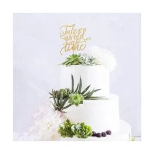 Tale As Old As Time Decoración para tartas de boda_3