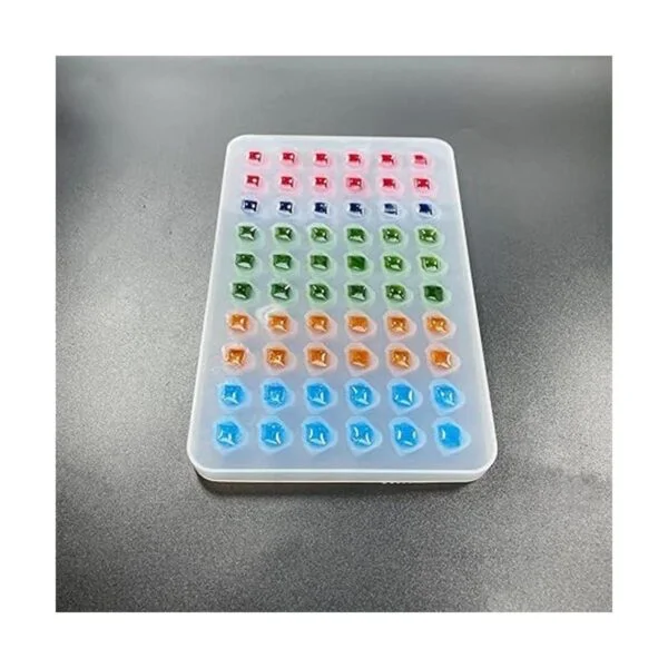 AMZTOART Molde de resina para hacer 60 cristales molde de_6