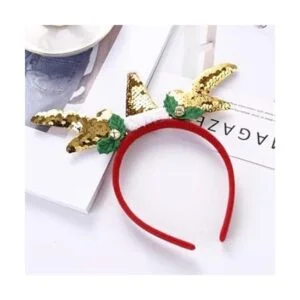 Jovono Diademas de Navidad para la cabeza de reno con_3