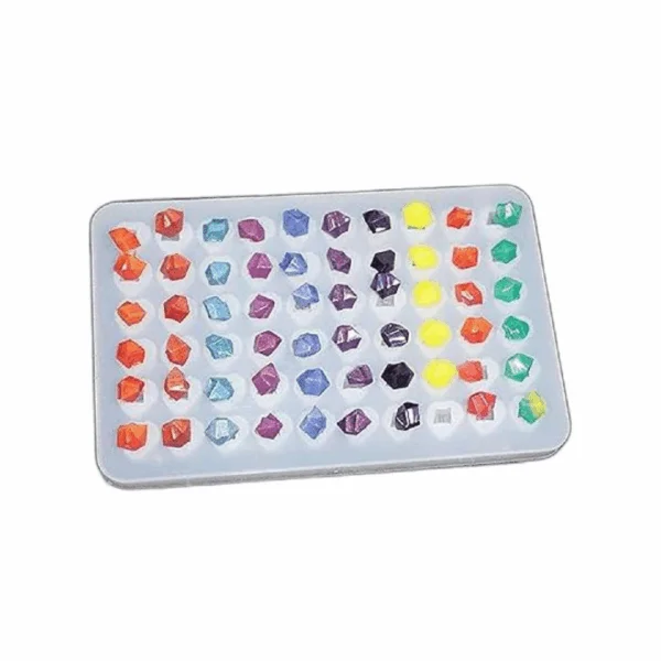 AMZTOART Molde de resina para hacer 60 cristales molde de_1