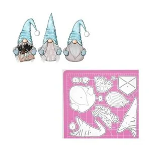 3 piezas de letras de árbol de Navidad gnomos de metal_5