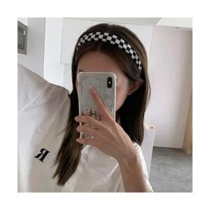 acolchada a cuadros mujer color blanco y negro_3