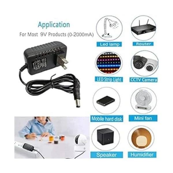 Fuente de alimentación de 9 V 2000 mA de 100 a 240 V CA a_6