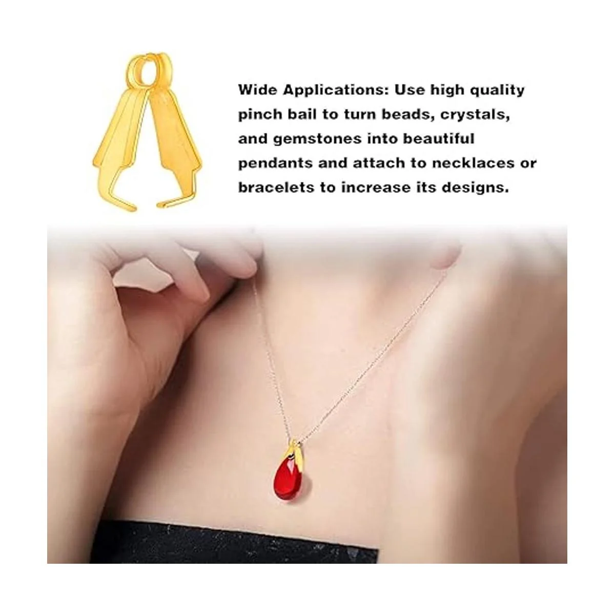 200 piezas de clip de pellizco de aleación de cierre de_6