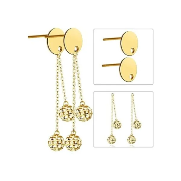 Aylifu Pendientes de 30 piezas de acero inoxidable_4