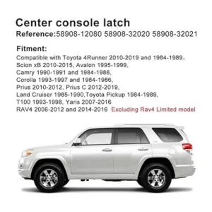 artapek Pestillo de tapa de consola central compatible con_5