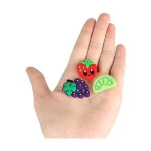 mortd 30 abalorios de decoración de zapatos frutas y_3