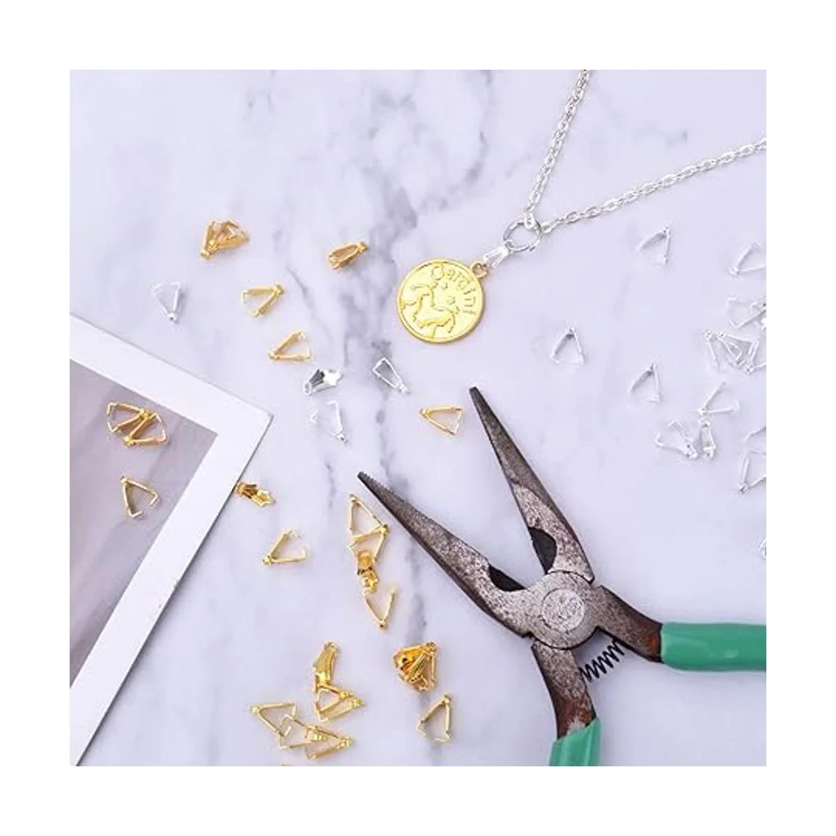 200 piezas de clip de pellizco de aleación de cierre de_7