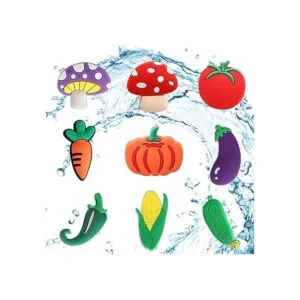 mortd 30 abalorios de decoración de zapatos frutas y_5