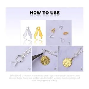 200 piezas de clip de pellizco de aleación de cierre de_4