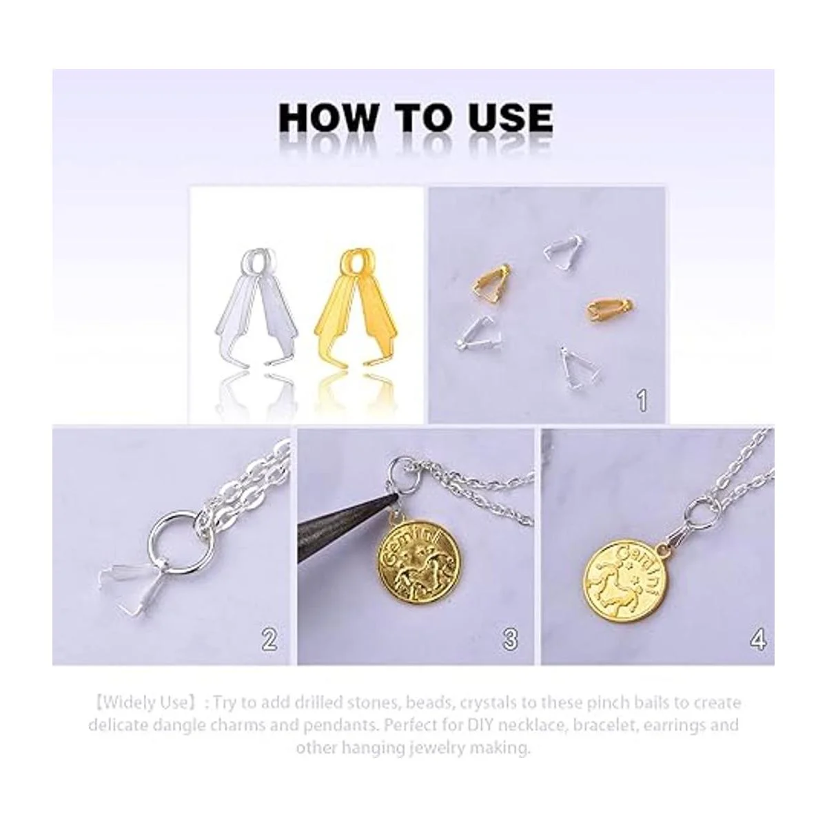 200 piezas de clip de pellizco de aleación de cierre de_4