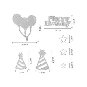 Troqueles de corte de metal para feliz cumpleaños un_2