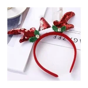 Jovono Diademas de Navidad para la cabeza de reno con_5