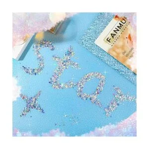 60 g2.1 oz Mesa holográfica de estrella y luna de confeti_7